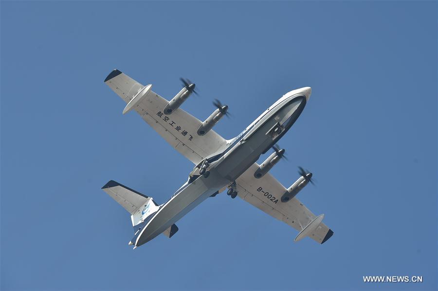 CHINA-GUANGDONG-LARGE AMPHIBIOUS AIRCRAFT-AG600-MAIDEN FLIGHT (CN)