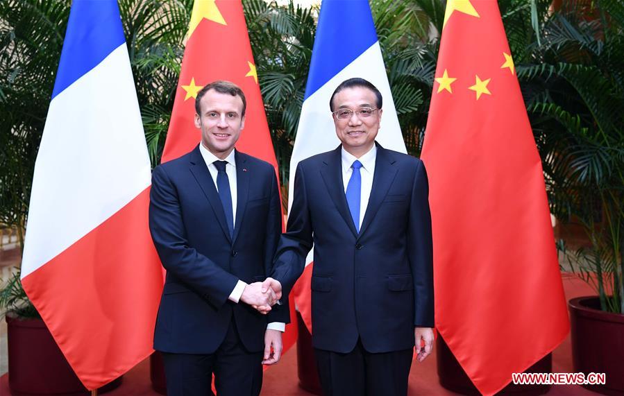 CHINA-BEIJING-LI KEQIANG-FANCE-MACRON-MEETING (CN)