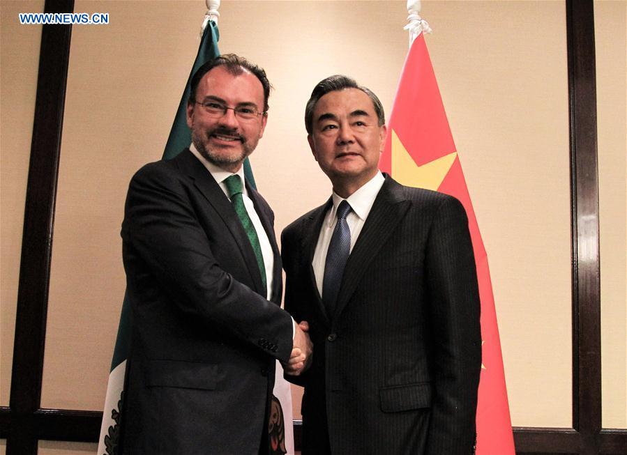 CHILE-SANTIAGO-CHINA-MEXICO-FM-MEETING