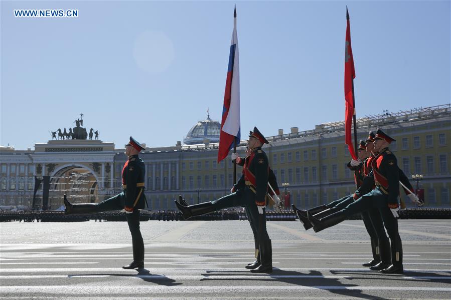 RUSSIA-ST. PETERSBURG-REHEARSALS-VICTORY DAY