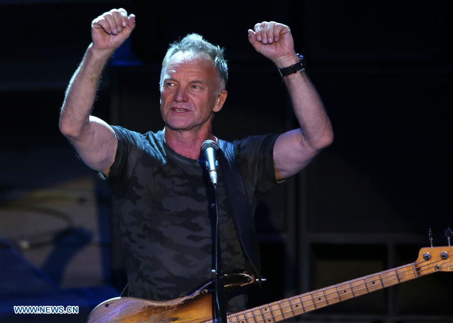 GREECE-ATHENS-EPIDAURUS FESTIVAL-STING SOLO CONCERT