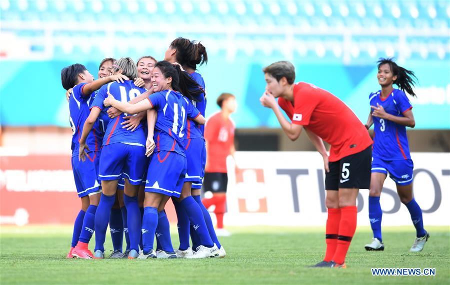 (SP)INDONESIA-PALEMBANG-ASIAN GAMES-FOOTBALL-SOUTH KOREA VS CHINESE TAIPEI