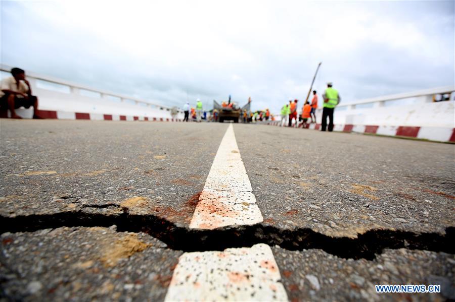 MYANMAR-BAGO-DAM SPILLWAY-COLLAPSE