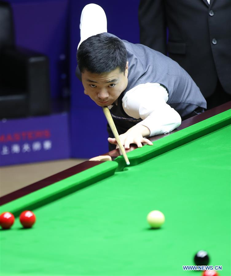 (SP)CHINA-SHANGHAI-SNOOKER-SHANGHAI MASTERS 2018 (CN)