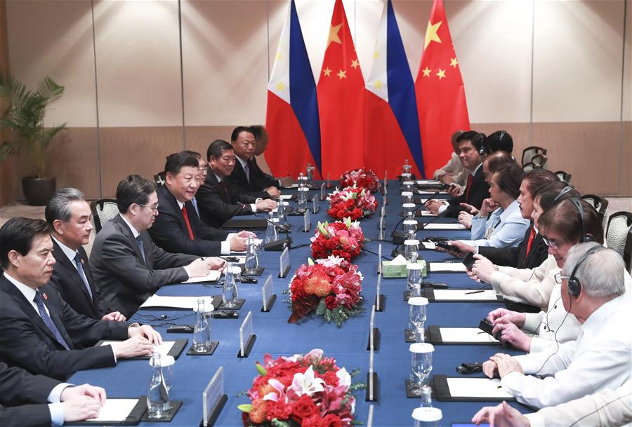 PHILIPPINES-CHINA-XI JINPING-MEETING