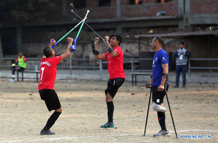 (SP)NEPAL-KATHMANDU-SOCCER-AMPUTEES