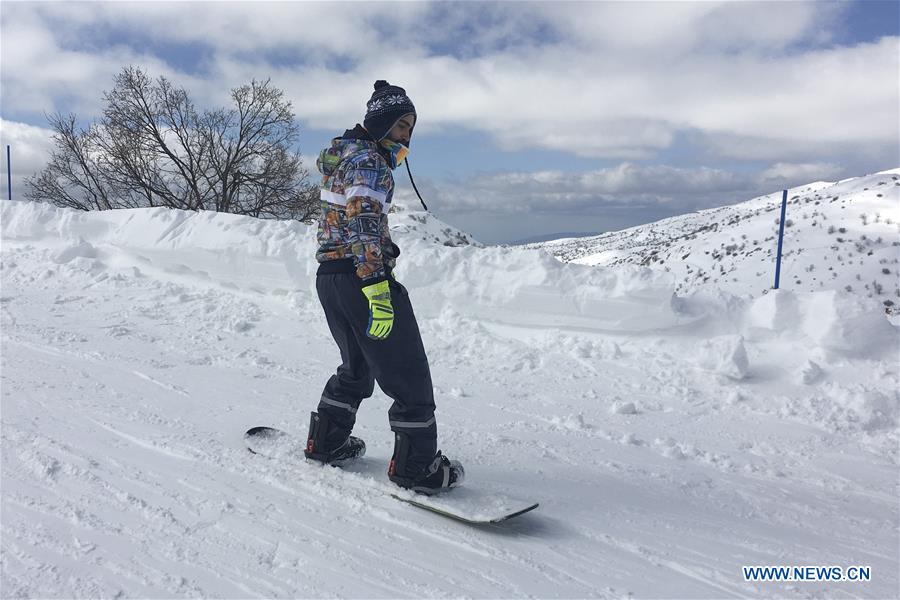 MIDEAST-GOLAN HEIGHTS-MOUNT HERMON-SNOW SPORTS