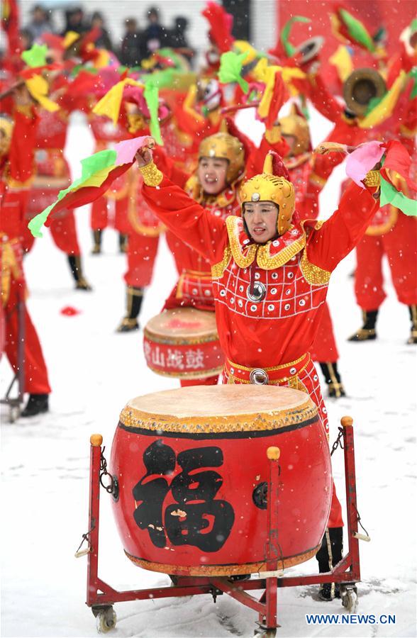 CHINA-HEBEI-SHIJIAZHUANG-DRUM PERFORMANCE (CN)