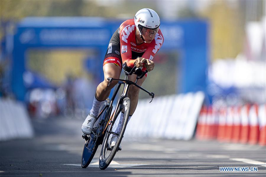 (SP)CHINA-WUHAN-7TH MILITARY WORLD GAMES-CYCLING ROAD-INDIVIDUAL TIME TRIAL MEN-FINAL