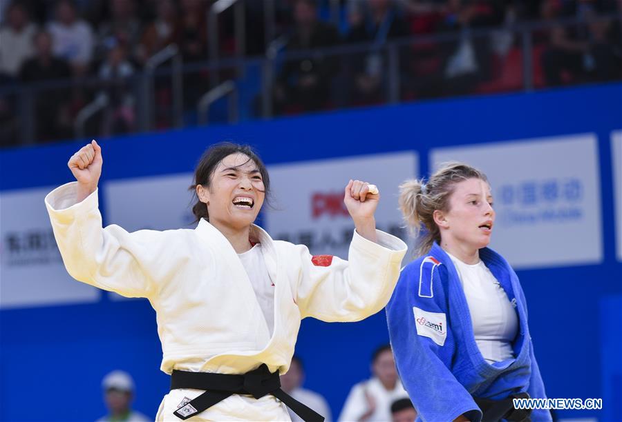 (SP)CHINA-WUHAN-7TH MILITARY WORLD GAMES-JUDO-TEAM WOMEN