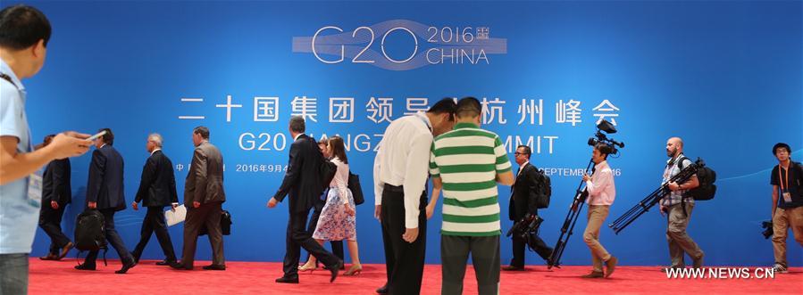 (G20 SUMMIT)CHINA-HANGZHOU-G20-MEDIA CENTER (CN)