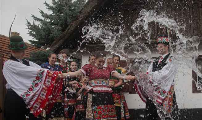 Easter celebrated in Mezokovesd, Hungary