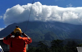 Indonesia's Mount Merapi spews ashes