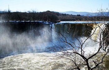 Scenery of Diaoshuilou Waterfall in NE China's Heilongjiang