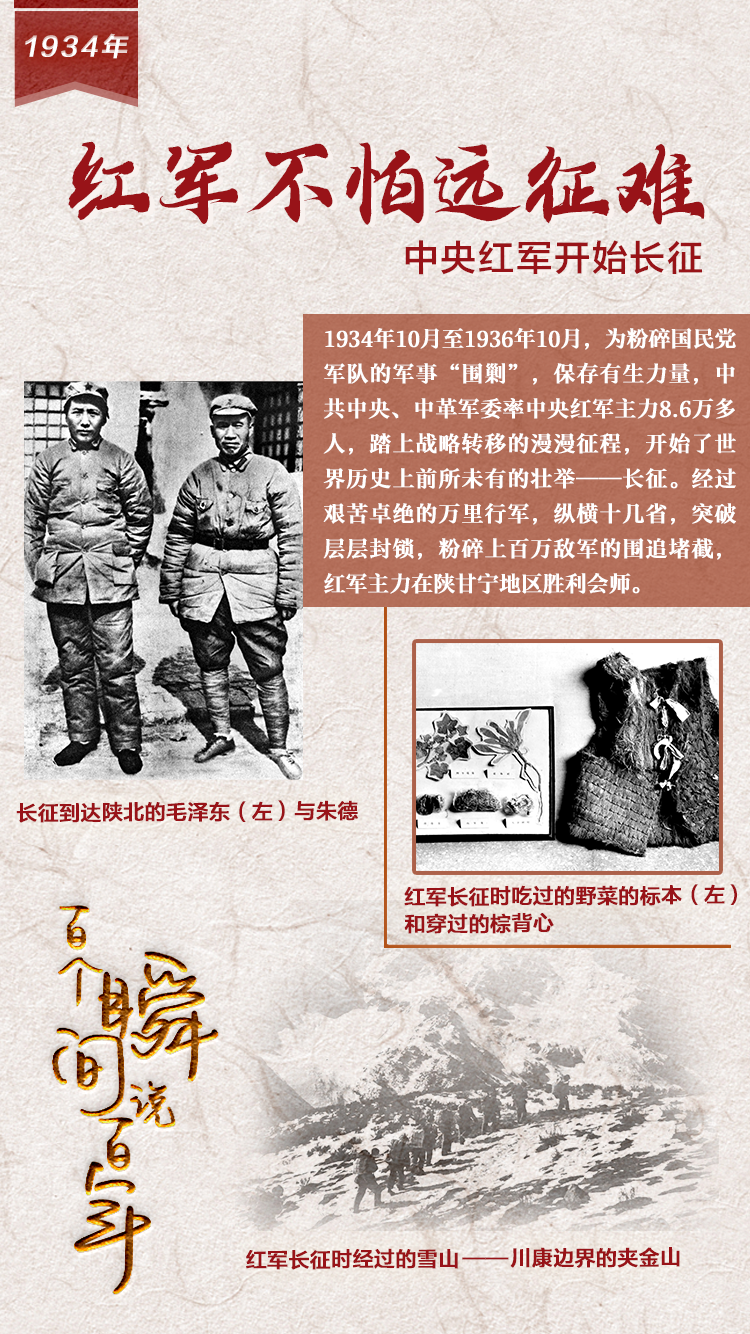 1934，红军不怕远征难